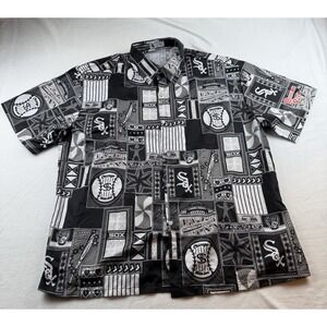 Chicago White Sox Beggars Pizza SGA Button Up Shirt Size XL All Over Print